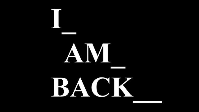 i an back animation in transparent background simple  i an back animation in 4K video animation with alpha channel 