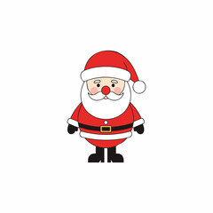 Cute Santa Claus Ornament Character Design