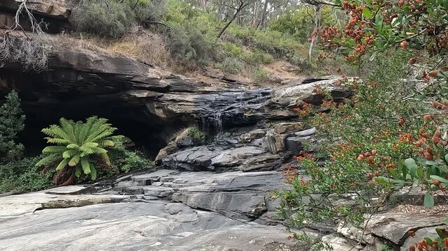 Sheoak Falls and Swallow Cave - Scenic Waterfall and Limestone Cave in Great Otway National Park, Victoria, Australia