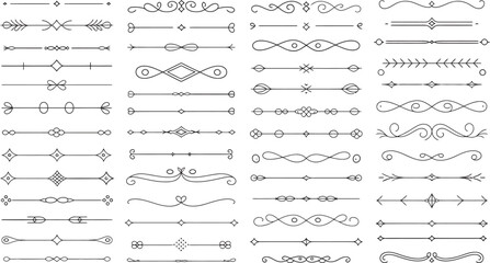 Elegant Divider Collection Ornate Line Separators and Dividers