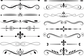 Elegant Decorative Dividers and Ornate Flourishes Vector Collection