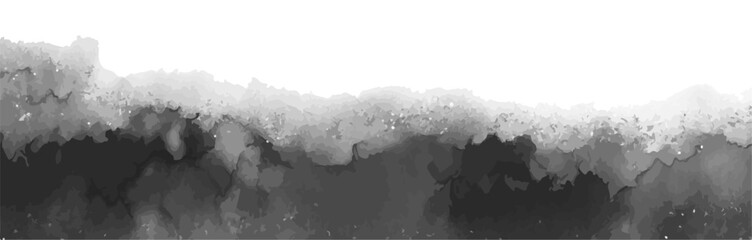 Naklejka premium Gray Watercolor Gradient Texture Abstract Background