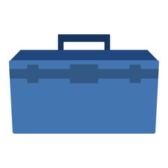 Simple Toolbox with Handle Illustration
