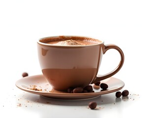 Obraz premium Mexican Hot Chocolate Mug Isolated on White Background