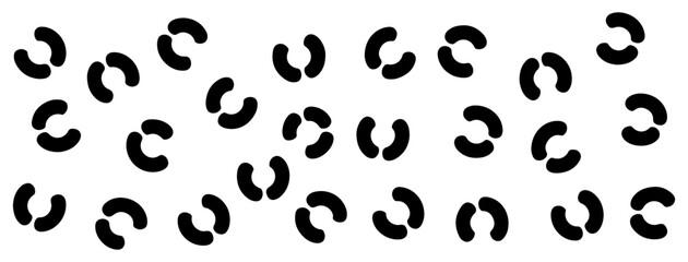 memphis abstract shapes with wavy lines