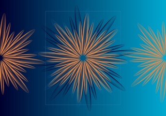 fireworks on the night sky