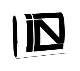 Modern minimalist logo design element, stylish graphic icon for creative branding projects