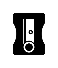 Crisp clean pencil sharpener icon for creative projects, back to school, office supply needs
