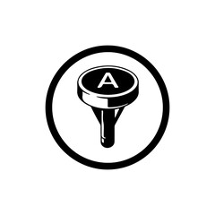 Letter A Marker Icon
