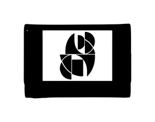 Modern geometric abstract art design for creative projects, dynamic and engaging graphic element here