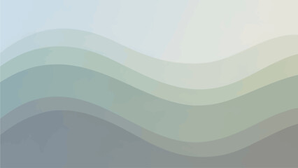 A minimalist abstract background featuring smooth, flowing wave patterns in a gradient of cool, muted colors.