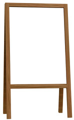 3D素材_フレーム_A看板_ブラウン