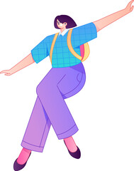 Human figure sitting pose, vector flat gradient illustration from the internet
