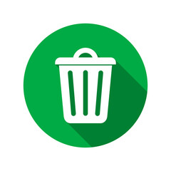 Trash icon isolated on transparent background