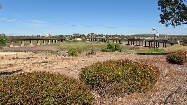 Scenic View of the Murray River at Murray Bridge - Tranquil Waterway in South Australia&rsquo;s Countryside