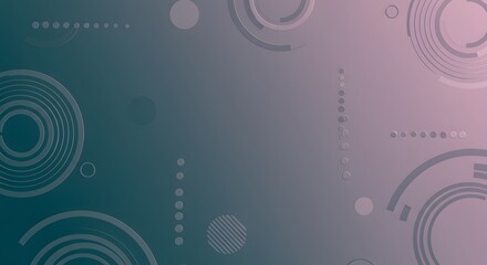 Modern abstract geometric design with gradient background and circular patterns