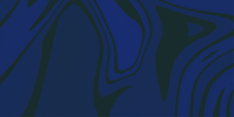 abstract dark blue tone color can be used for wallpaper. 2D fluid flow background for luxury and minimal concept. Abstract background with lines and waves. Web banner size. Element for design. Vector 