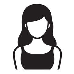 vector icon of a woman