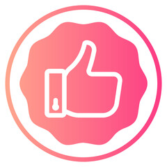 quality gradient icon