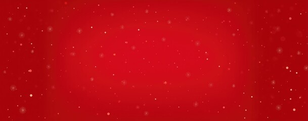 Festive Red Background with Sparkling Starburst and Dot Decorations
