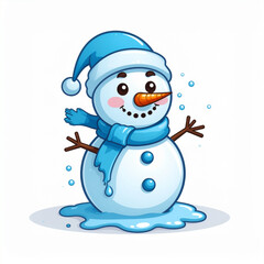 snowman with hat