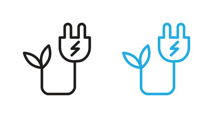 Alternative energy icon silhouette symbol. Isolated vector illustration.