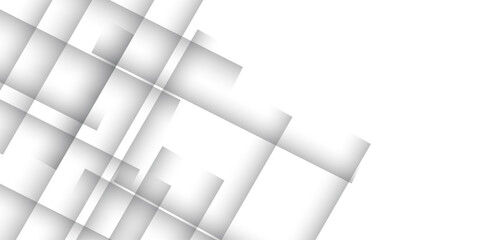 Abstract modern geometric diagonal lines background with grey and white square Element on light silver modern design for poster, banner, wallpaper, mockup, flyer, and report. Vector illustration.