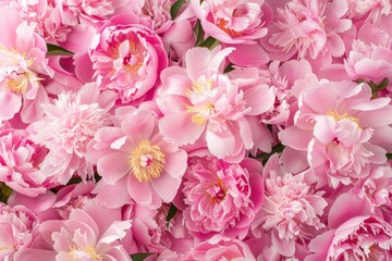 Soft Pink Floral Arrangement of Various Blooming Flowers