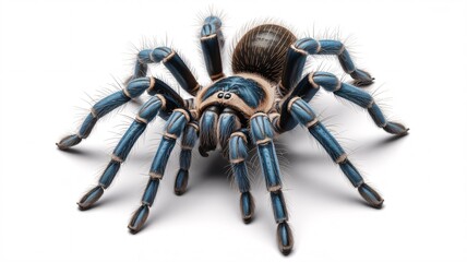 Realistic Tarantula Spider Isolated on White Background