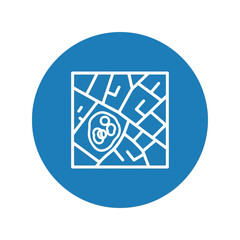 Gps navigation map location pin icon vector illustration Vector