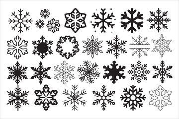 Thirty Unique Snowflake Icon Designs