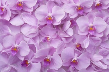 Beautiful Arrangement of Pink Orchid Flowers in Full Bloom