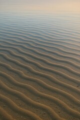 Obraz premium Endless ripples across a sand sheet
