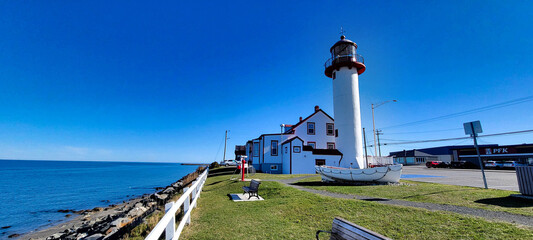 Matane lighthouse in Gaspésie, Québec, Canada © Brad Pict