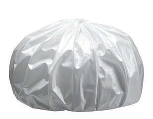  Deployed Car Airbag, Front View, Isolated on Transparent Background.