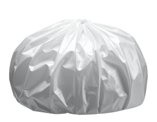  Deployed Car Airbag, Front View, Isolated on Transparent Background.