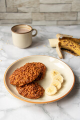 Biscuits fait maison - biscuits à la banane - recette saine banane