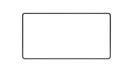 Minimalist Black Line Rounded Rectangle Border Frame Isolated Vector Graphic