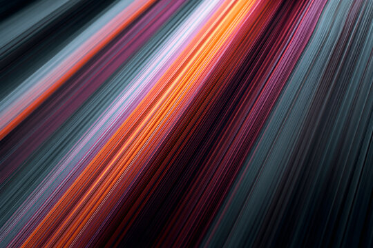 Abstract parallel lines of light and color