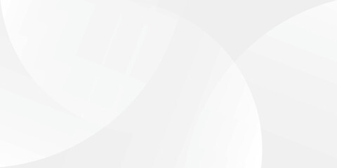 A soft white and light gray abstract background with smooth, overlapping circular shapes.