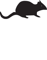 Black Rodent Shape