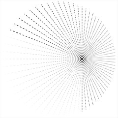 Modern Abstract Background Halftone Dots Circle Stock Vector