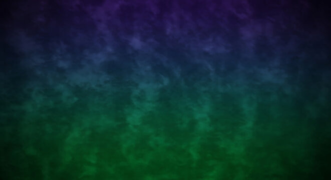 Abstract dark background with a gradient from purple to green