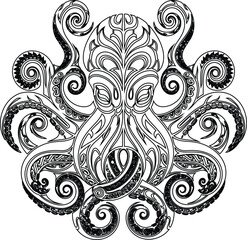 vector octopus