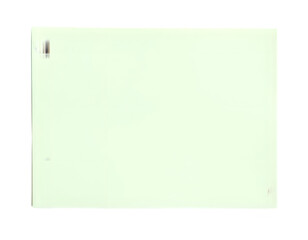 Pastel Green Square Adhesive Paper Label Isolated