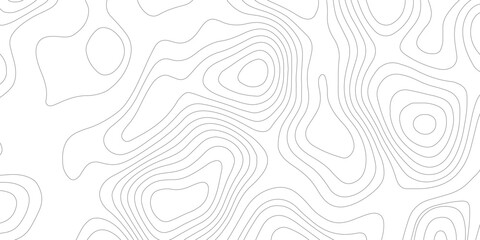 Topographic map background geographic line map with elevation assignments. Modern design with White background with topographic wavy pattern design.paper texture Imitation of a geographical map shades