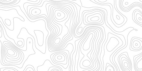 Topographic map background geographic line map with elevation assignments. Modern design with White background with topographic wavy pattern design.paper texture Imitation of a geographical map shades © Sajjad