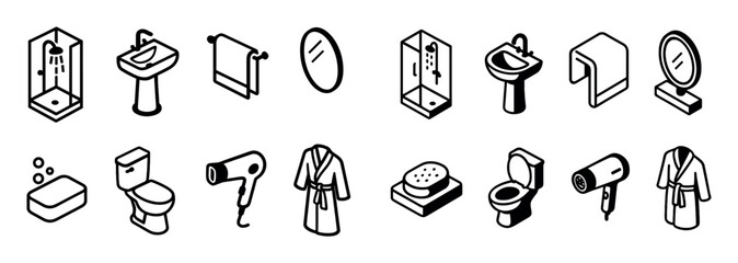 Isometric Hotel Icons