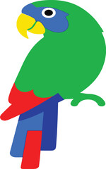 blue and green parrot