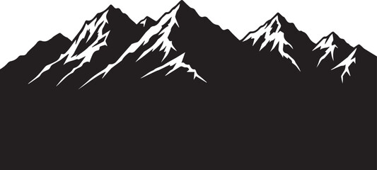 vector illustration of a mountain landscape